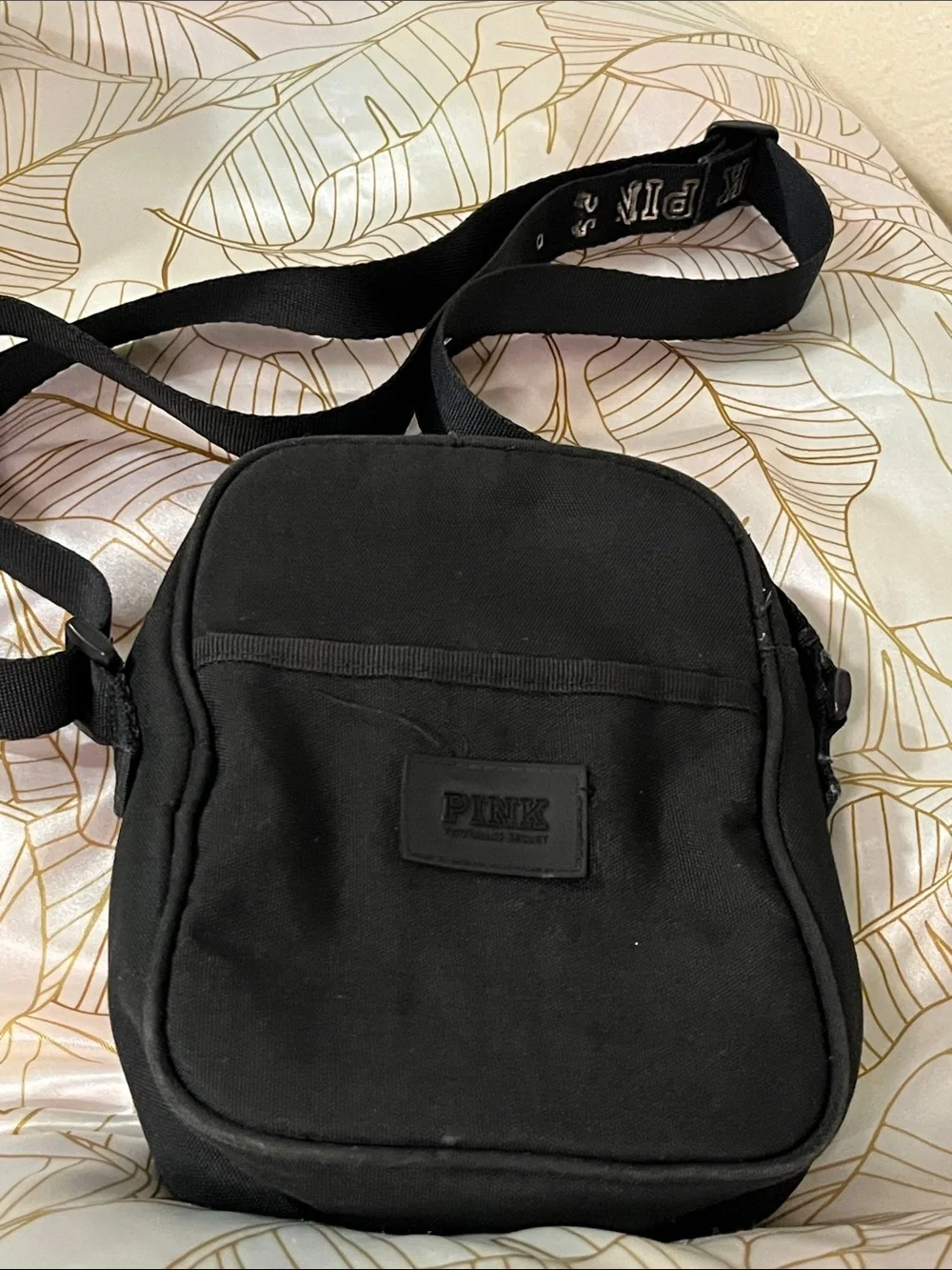 PINK Victoria's Secret Black Men's Shoulder Messenger Bag